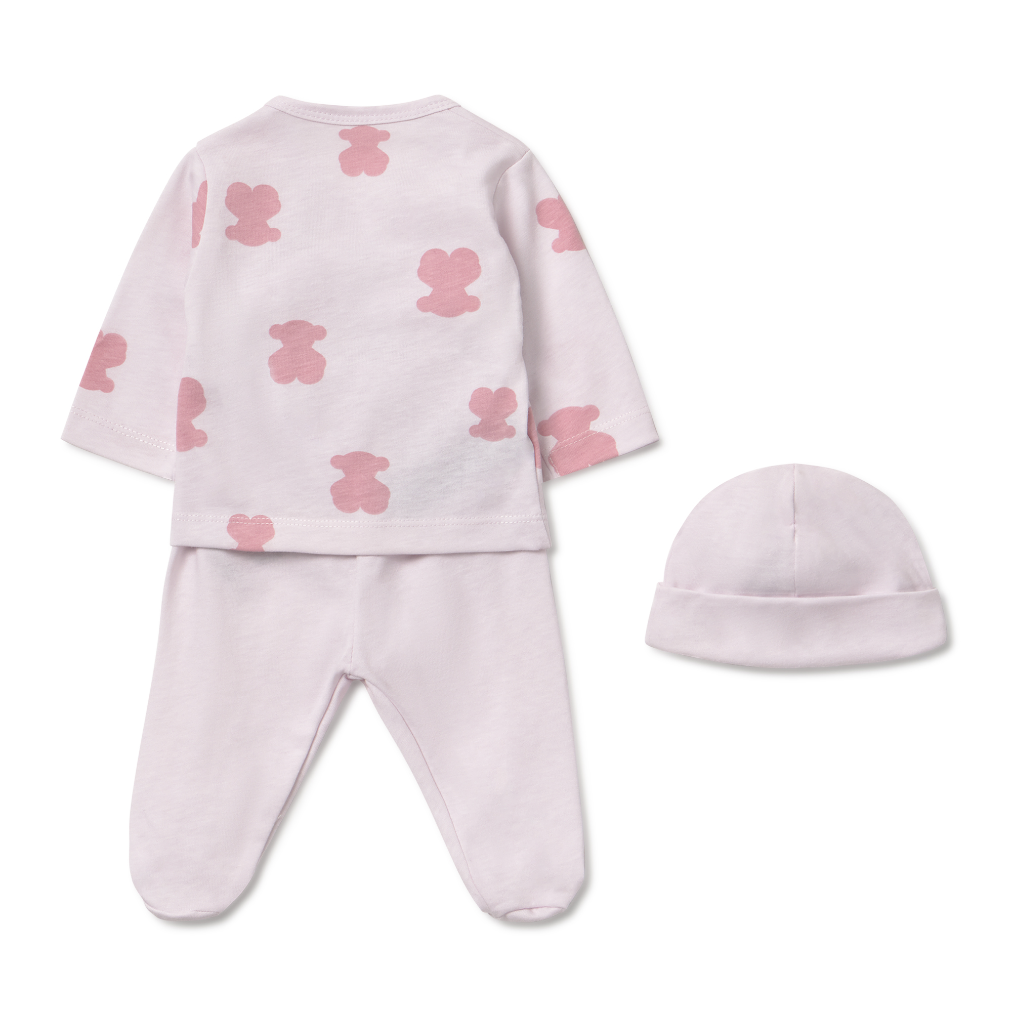 Set de bebé para primera puesta Fluffly rosa - Imagen 5