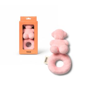 Sonajero de bebé TBear rosa